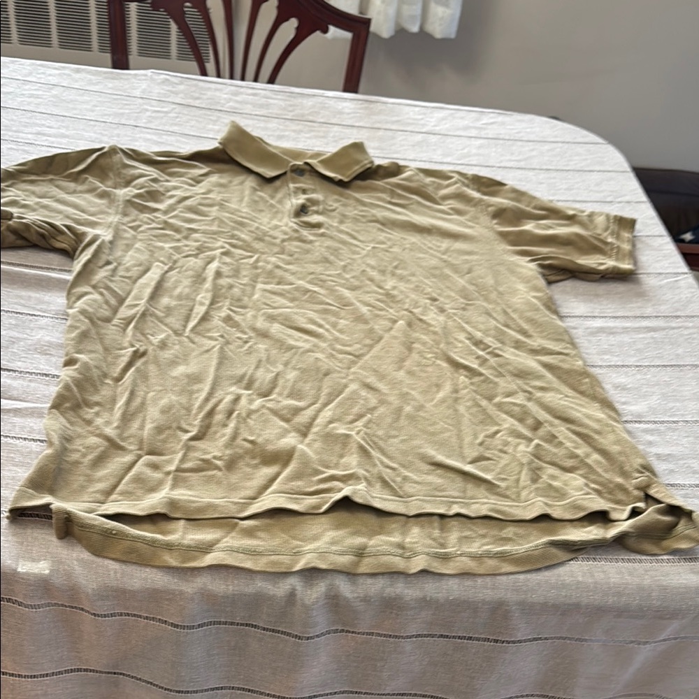 Men's Tan Polo Shirt